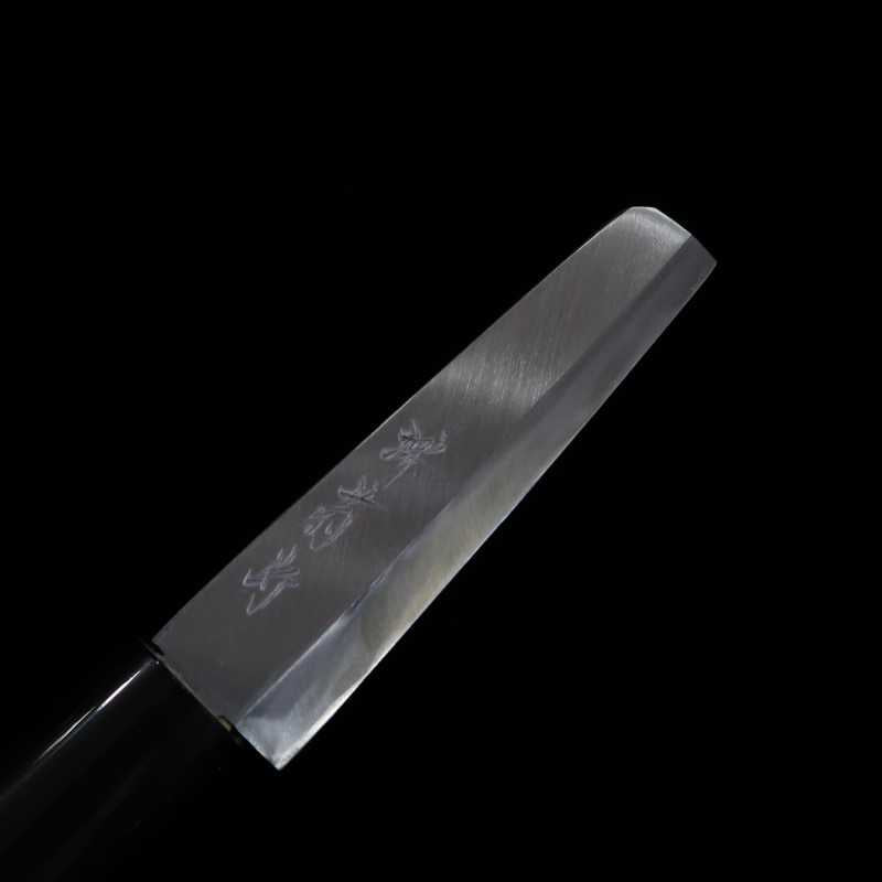 SAKAI KIKUMORI Haut de gamme Shirogami n°2 Couteau à anguille Nagoya (105 mm)