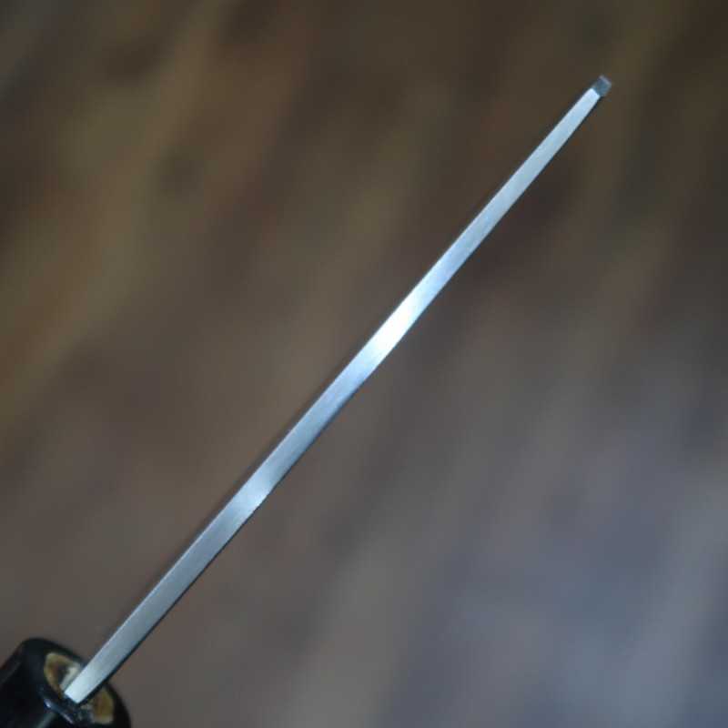SAKAI KIKUMORI Haut de gamme Shirogami n°2 Couteau à anguille Nagoya (105 mm)