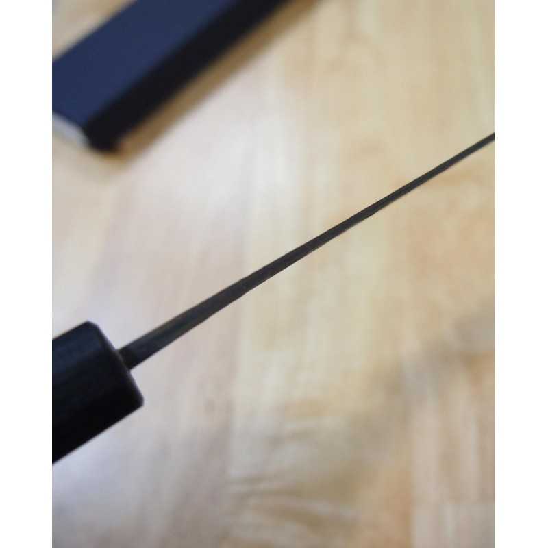 Anryu ANRYU Petty Aogami Super martelé finition noire manche octogonal en palissandre (150 mm)