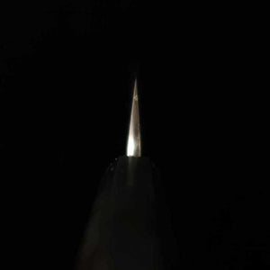 MIURA Itadaki – TANAKA Giichi, petty Shirogami n°2, finition kuro-uchi, manche octogonal en ébène (150 mm)