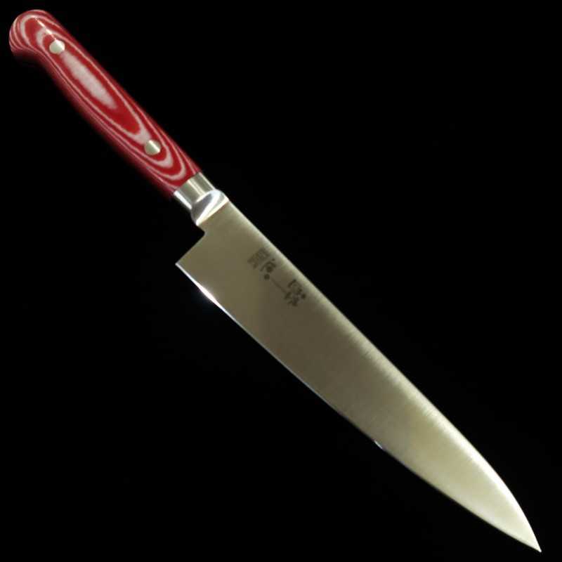 SUISIN Suisin INOX PREMIUM petty mango micarta rojo/blanco (150 mm)