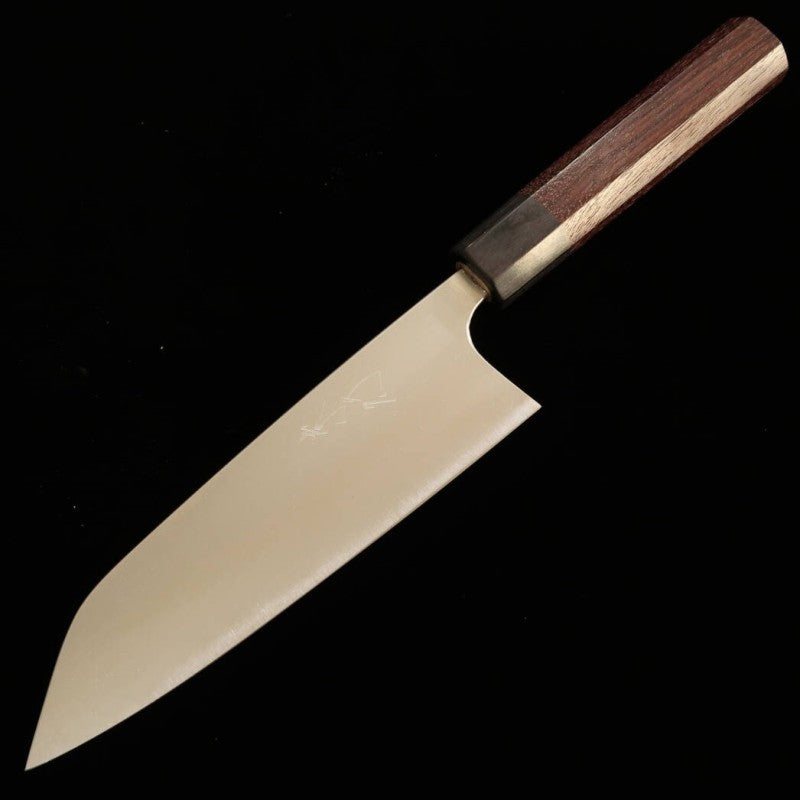 Santoku Takayuki Shibata KOUTETSU Aogami Super steel (165mm)