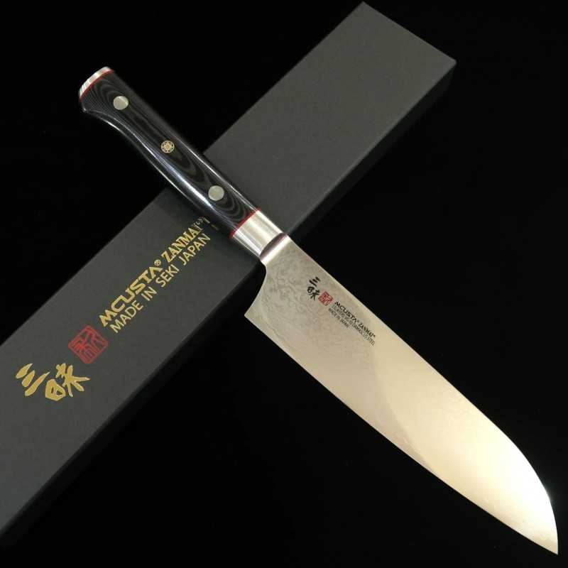 ZANMAI MCUSTA Santoku Classic Pro Damascus Zebra (180mm)