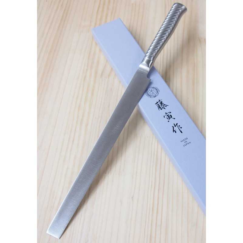 FUJITORA Cuchillo sashimi takobiki todo acero inoxidable (240-300 mm)