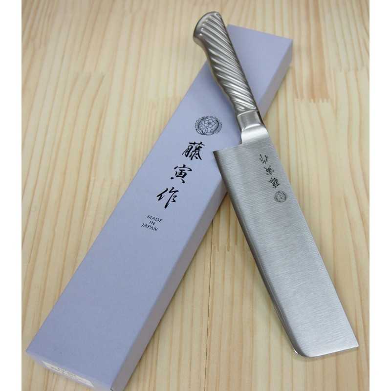 FUJITORA, nakiri totalmente inoxidable (165 mm)