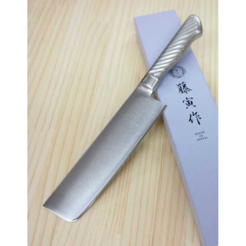 FUJITORA, nakiri totalmente inoxidable (165 mm)
