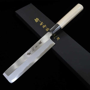SUISIN Shirogami n.º 2 Cuchillo usuba para zurdos (180 mm)