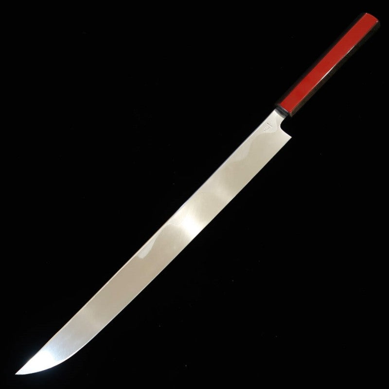 景清 KAGEKIYO 白紙一号 漆赤呂 剣柳刃 (300mm)