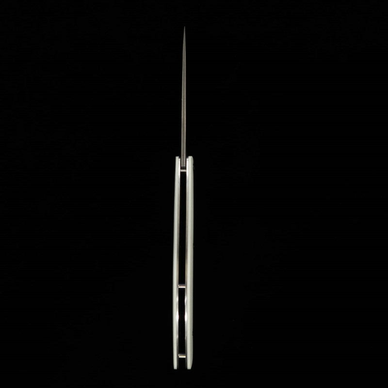 Folding Steak Knife SAJI TAKESHI R2, White Micarta (100mm)