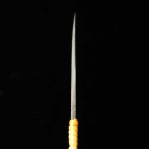 Petit couteau kiridashi, Acier Ao-gami n°2, Manche entrelacs de glycine (24/30mm)