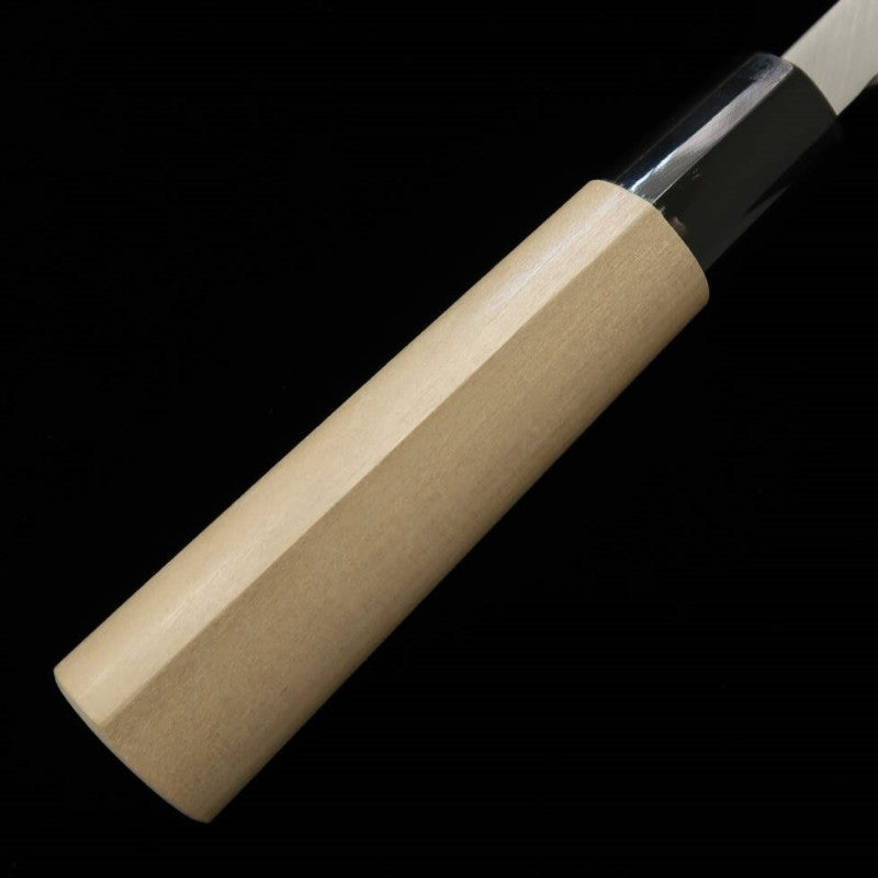Miura Aïdeba papier blanc n°2 finition Kasumi manche magnolia marron (210/225 mm)