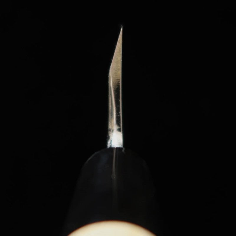Miura Aïdeba papier blanc n°2 finition Kasumi manche magnolia marron (210/225 mm)