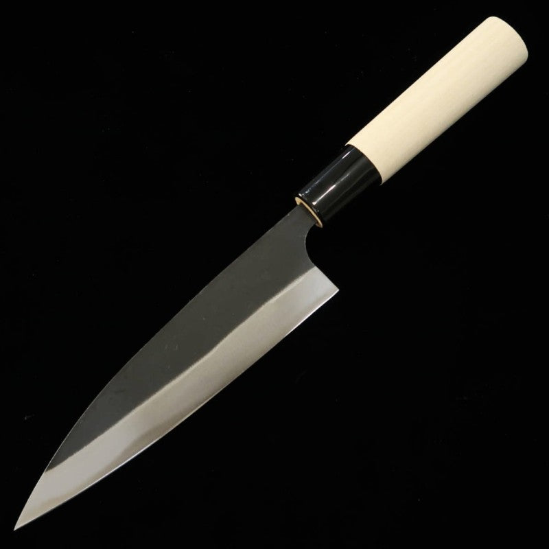 Hidari Yorimitsu HIDARI YORIMITSU cuchillo para jurel acero SK acabado negro mango de magnolia (145 mm)