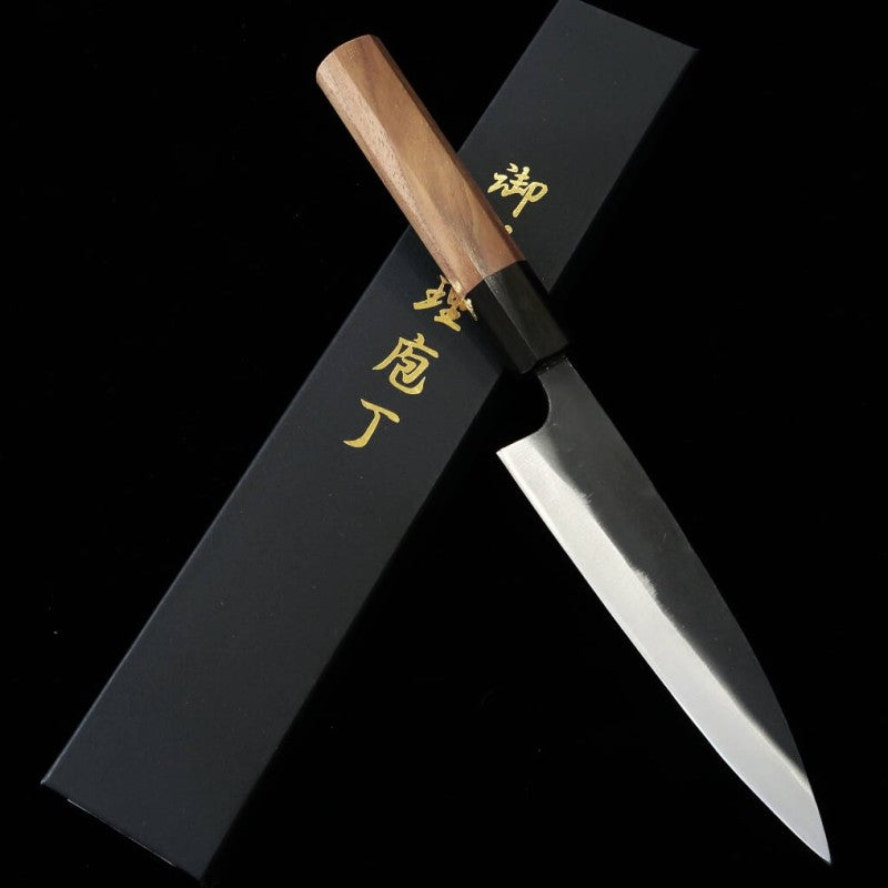 MIURA Ajikiri Aogami No. 2 Kurouchi Walnut Handle (145mm) 