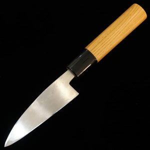MIURA Ajikiri Silver No. 3 steel Keyaki handle (75/90mm)