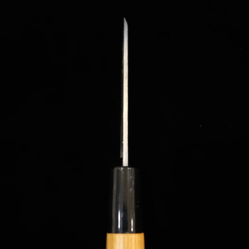 MIURA Ajikiri Silver No. 3 steel Keyaki handle (75/90mm)
