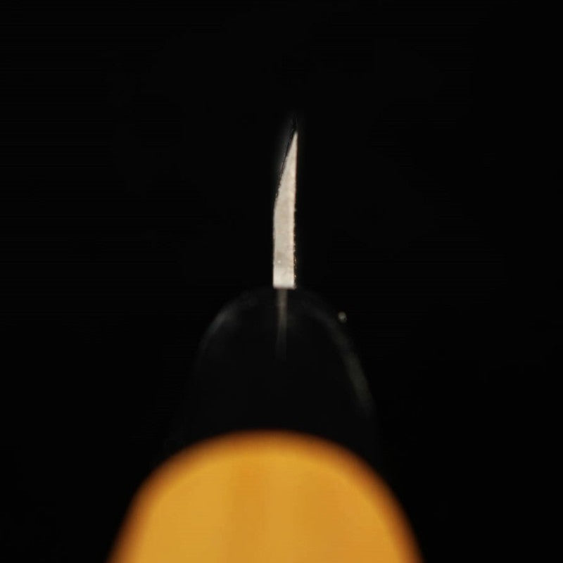 MIURA Ajikiri Silver No. 3 steel Keyaki handle (75/90mm)
