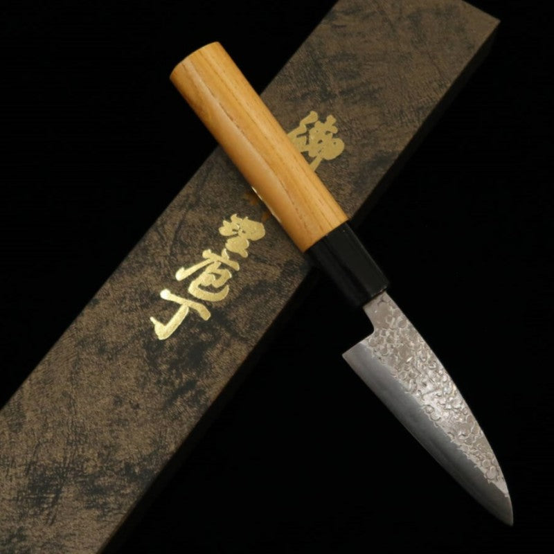 MIURA Ajikiri Silver No. 3 steel Keyaki handle (75/90mm)