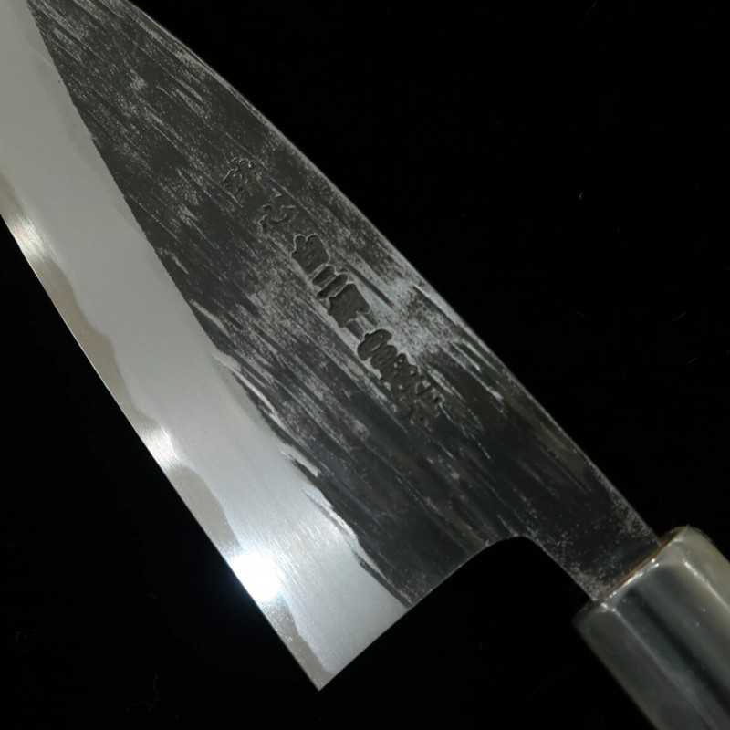 SUISIN Obra de Kenji Togashi Forja negra Shirogami n.º 2 Cuchillo para jurel (aji-kiri) (120 mm)