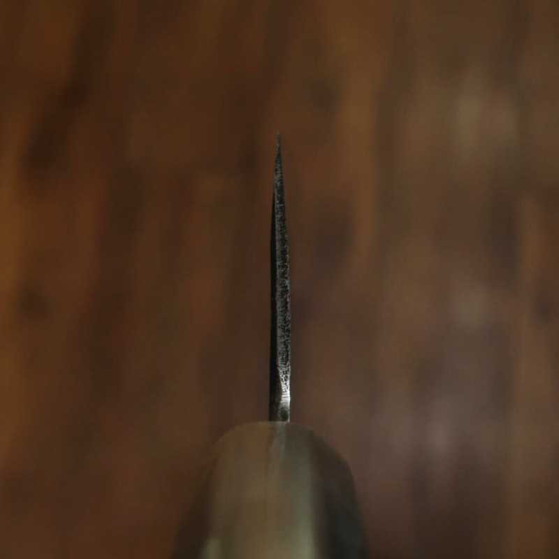 SUISIN Obra de Kenji Togashi Forja negra Shirogami n.º 2 Cuchillo para jurel (aji-kiri) (120 mm)