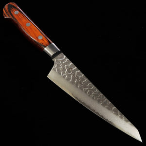 SAKAI TAKAYUKI Honesuki VG10 Damasco de 33 capas martillado mango de caoba (150 mm)