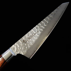 SAKAI TAKAYUKI Honesuki VG10 Damasco de 33 capas martillado mango de caoba (150 mm)