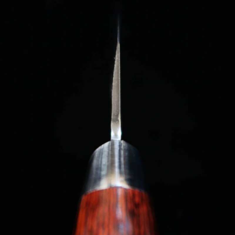SAKAI TAKAYUKI Honesuki VG10 Damasco de 33 capas martillado mango de caoba (150 mm)