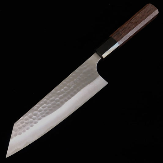 ANRYU Bunka Blue Steel No. 2 Hammered Wenge Octagonal Handle (170mm)