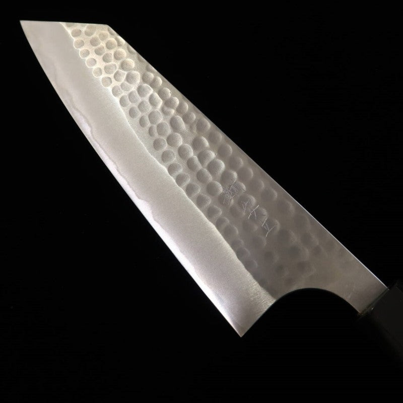 ANRYU Bunka Blue Steel No. 2 Hammered Wenge Octagonal Handle (170mm)