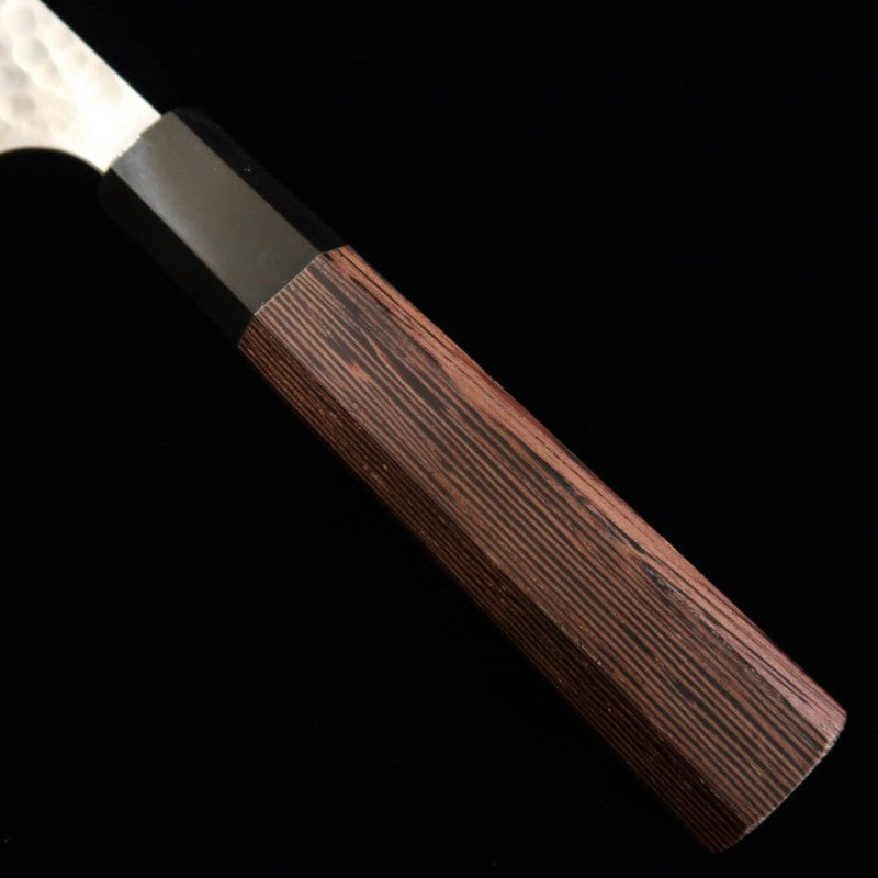 ANRYU Bunka Blue Steel No. 2 Hammered Wenge Octagonal Handle (170mm)