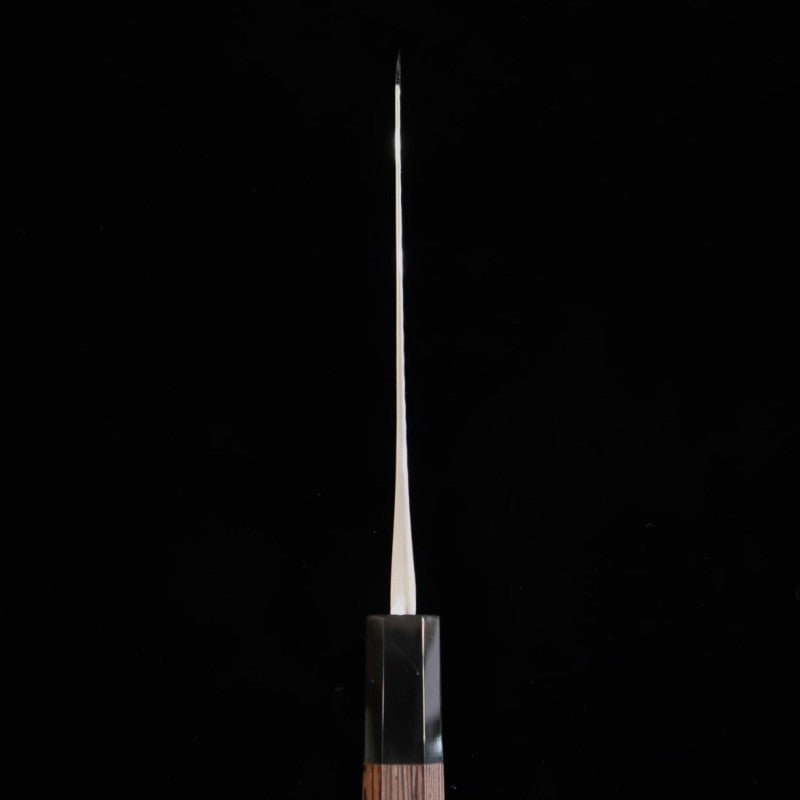 ANRYU Bunka Blue Steel No. 2 Hammered Wenge Octagonal Handle (170mm)
