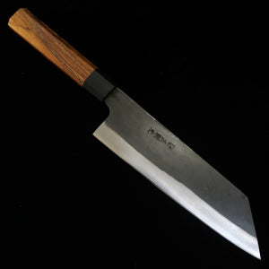 HIDARI YORIMITSU Bunkabo, acier bleu n°1, finition noire, manche en bois de fer (200 mm)