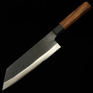 HIDARI YORIMITSU Bunkabo, acier bleu n°1, finition noire, manche en bois de fer (200 mm)