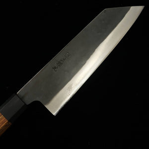 HIDARI YORIMITSU Bunkabo, acier bleu n°1, finition noire, manche en bois de fer (200 mm)