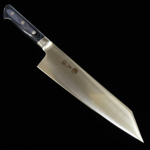 MIIURA Bunka, AUS8 with Blue Plywood handle (195mm) 