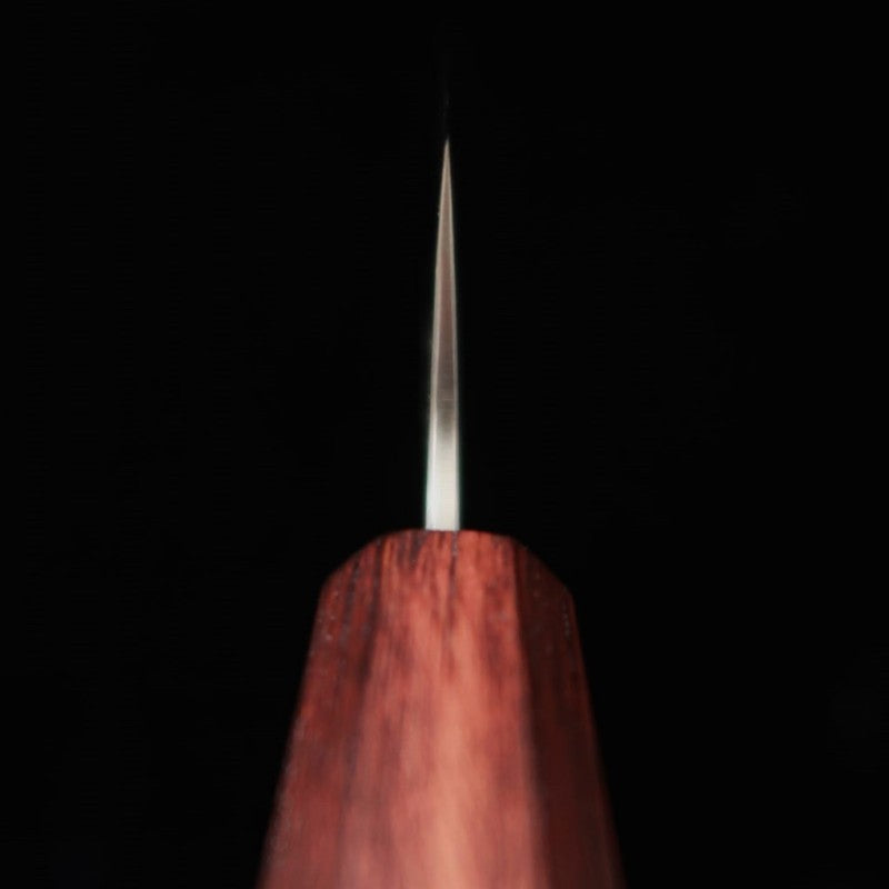 三浦 MIURA 文化 銀紙三号 紫樫八角柄  (170mm)