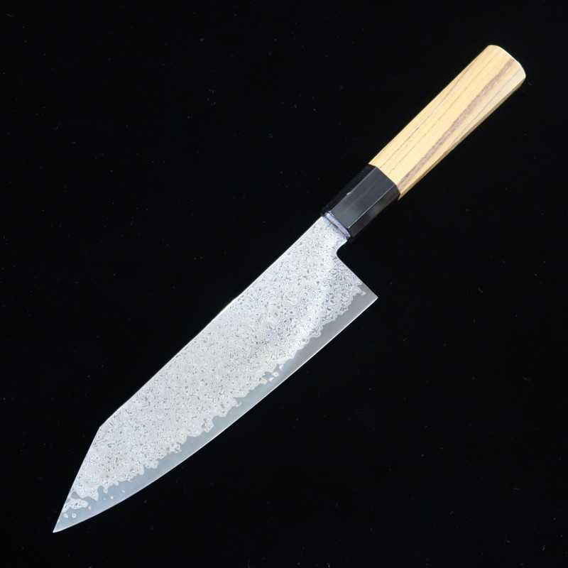 三浦 MIURA ステンレス VG10 黒染めダマスカス 文化包丁(180mm)