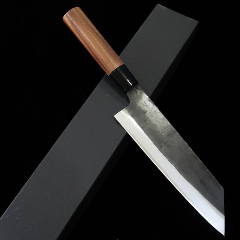 三浦 MIURA 文化 白紙二号 黒打ち 胡桃柄 (190mm)