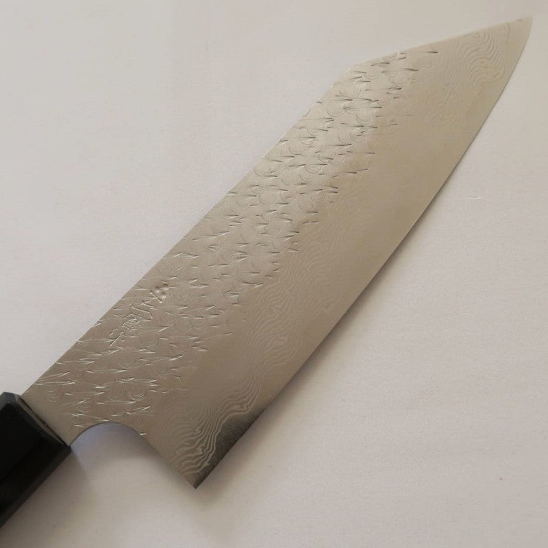 Bunka NIGARA SPG STRIX Hammered Damascus Bunka Rosewood Handle (180mm) 