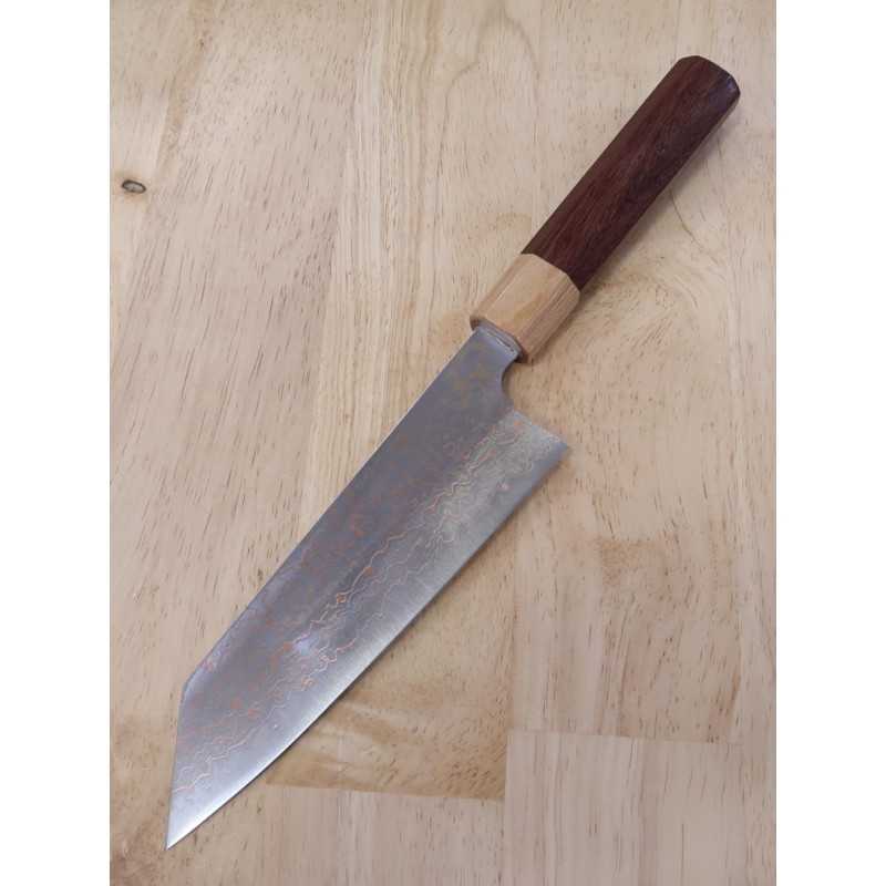 Saji Takeshi SAJI TAKESHI VG10 Damasco de colores cuchillo Bunka mango octogonal de palisandro (165 mm)