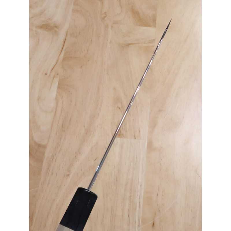 刃道 HADO 純白 白紙一号 ステン割込  水牛八角柄 牛刀 (210/240mm)
