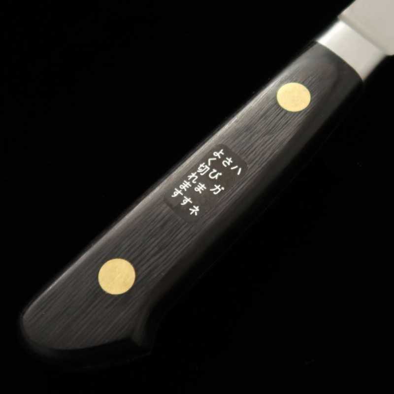 ミソノMISONO EUカーボン 彫刻入 牛刀 黒合板柄 (210mm)