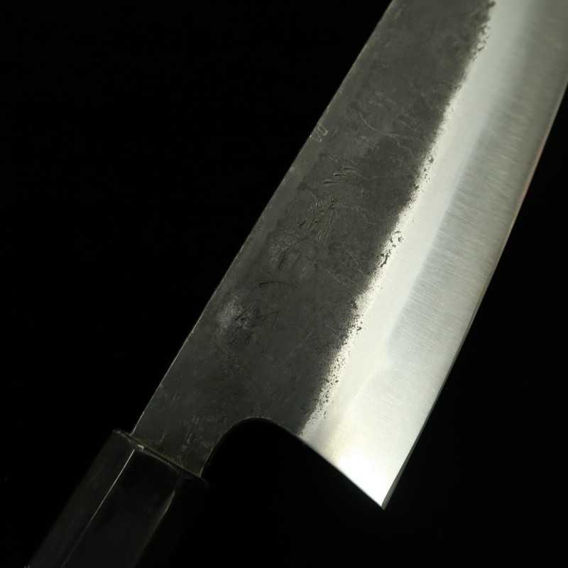 Gyuto MIURA Shirogami nº 1 com acabamento Kurouchi cabo octogonal (210-270mm)
