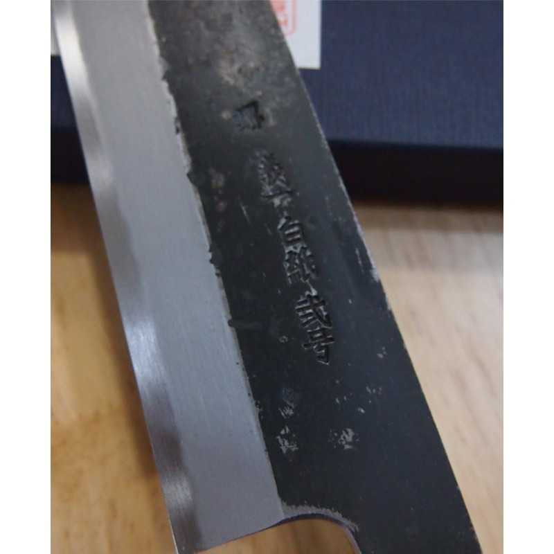 MIURA Itadaki Tanaka Giichi Shirogami #2 negro forjado Gyuto (210/240 mm)