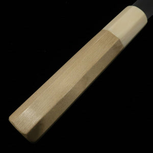 MIURA Itadaki, par Tanaka Giichi, Aogami #2, gyuto, finition M hairline, manche octogonal en corne de buffle blanche (210/240 mm)