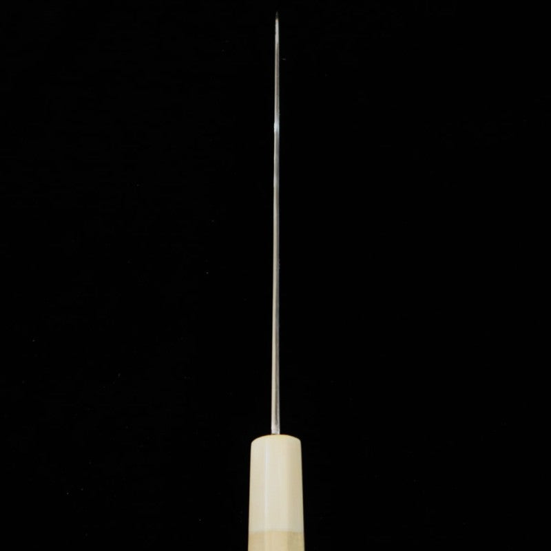 MIURA Itadaki, par Tanaka Giichi, Aogami #2, gyuto, finition M hairline, manche octogonal en corne de buffle blanche (210/240 mm)