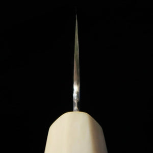 MIURA Itadaki, par Tanaka Giichi, Aogami #2, gyuto, finition M hairline, manche octogonal en corne de buffle blanche (210/240 mm)