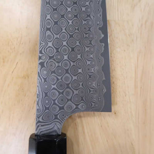 Forge Nigara Hamono NIGARA Motif sombre Gyuto SG2, manche octogonal en ébène (210-270 mm)