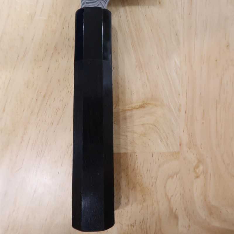 Forge Nigara Hamono NIGARA Motif sombre Gyuto SG2, manche octogonal en ébène (210-270 mm)