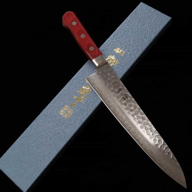 Suishin SUISIN gyuto mango color vino con funda de magnolia -Reiran-tai- (210 mm)